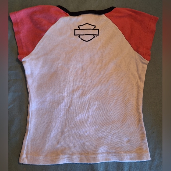 🏍HARLEY-DAVIDSON girls t-shirt.  Size HARLEY-DAVIDSON girls t-shirt.  Size 5 - Picture 2 of 6